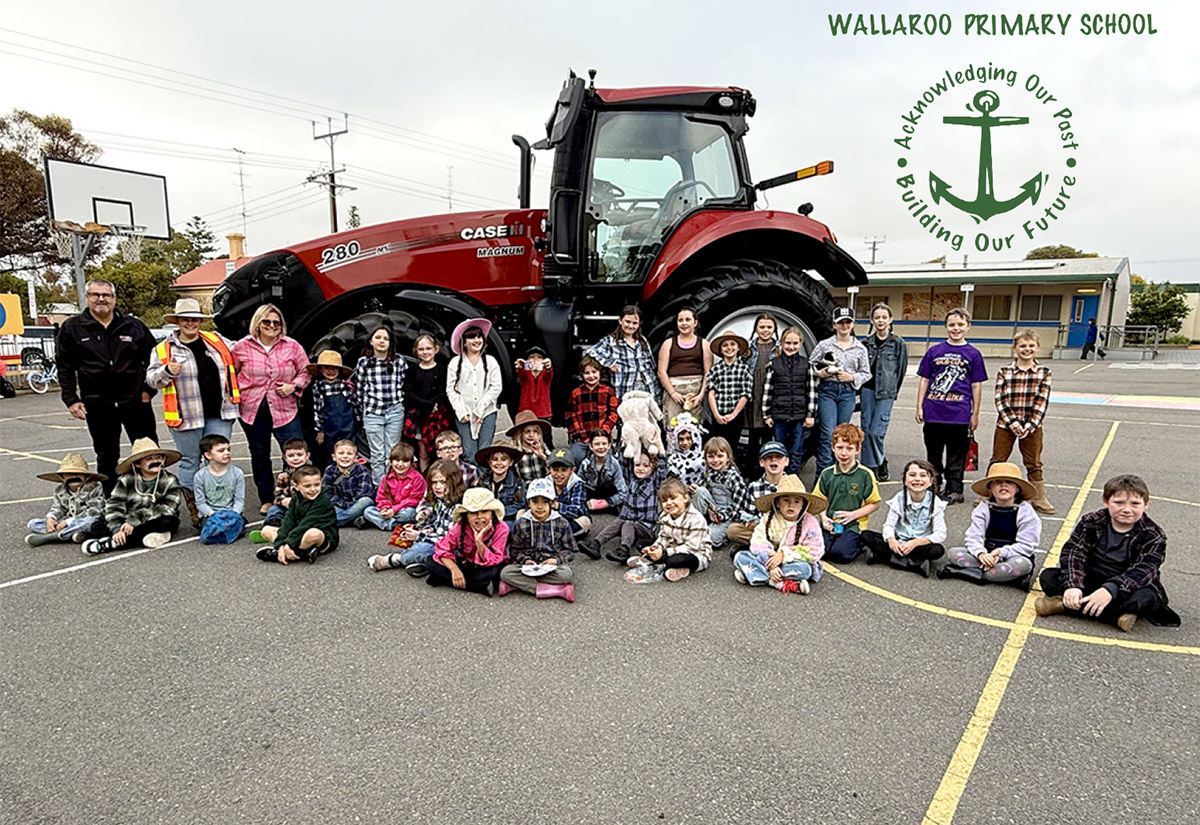'Dress Like a Farmer' Day at Wallaroo Primary School was a HUGE success AND the kids raised over $1,000!!! Thank You to our upcoming community leaders.