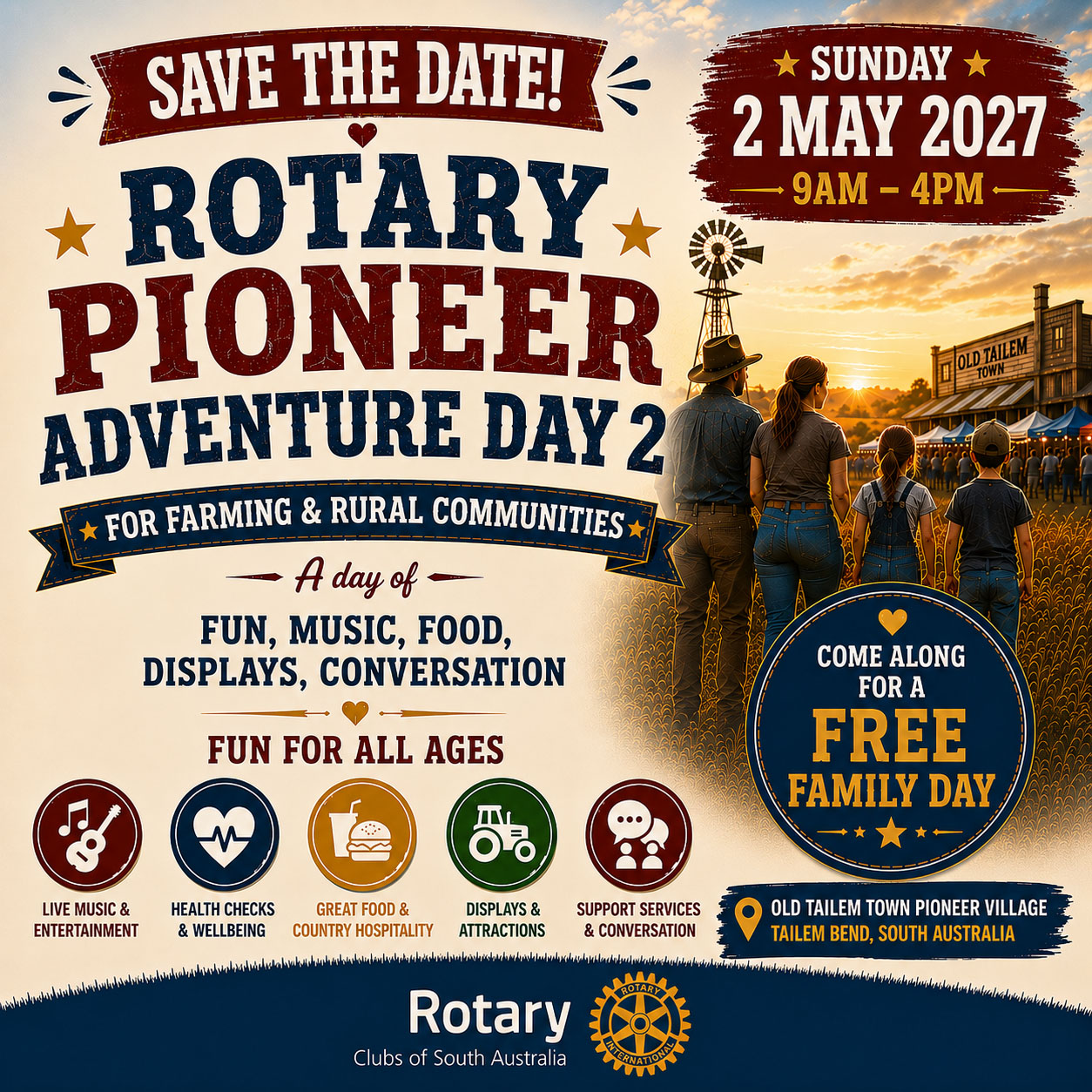 Old Tailem Town - Rotary Pioneer Adventure Day